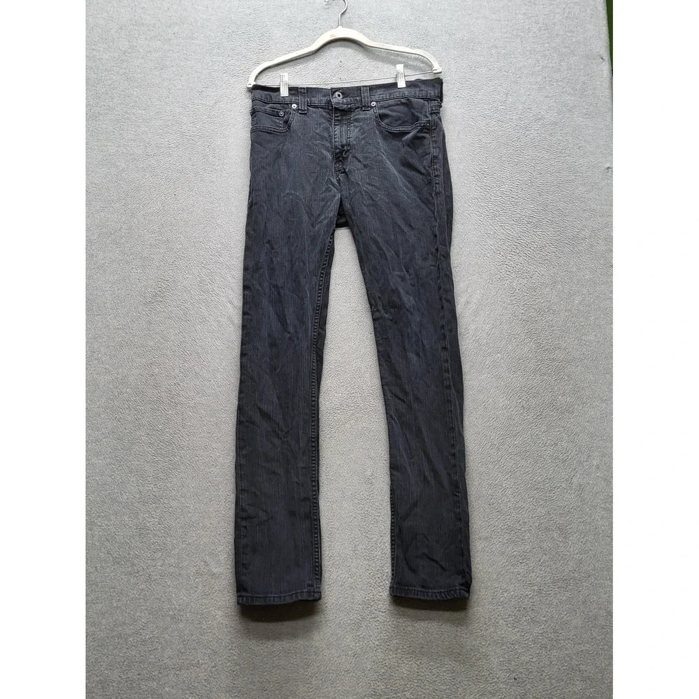 VINTAGE Levi's 511 Men Jeans 34X32‎ Black Denim Skinny Fit 31